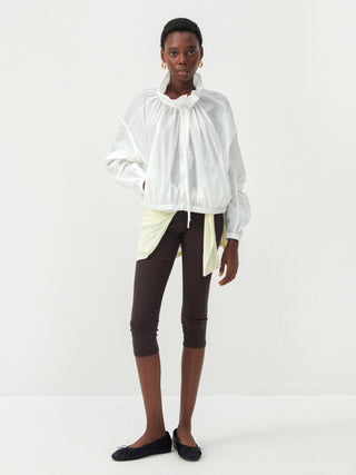 CUBIC Fold-Over Waist Capri Leggings