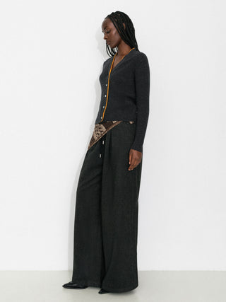 Casual Drawstring Loose Straight Pants