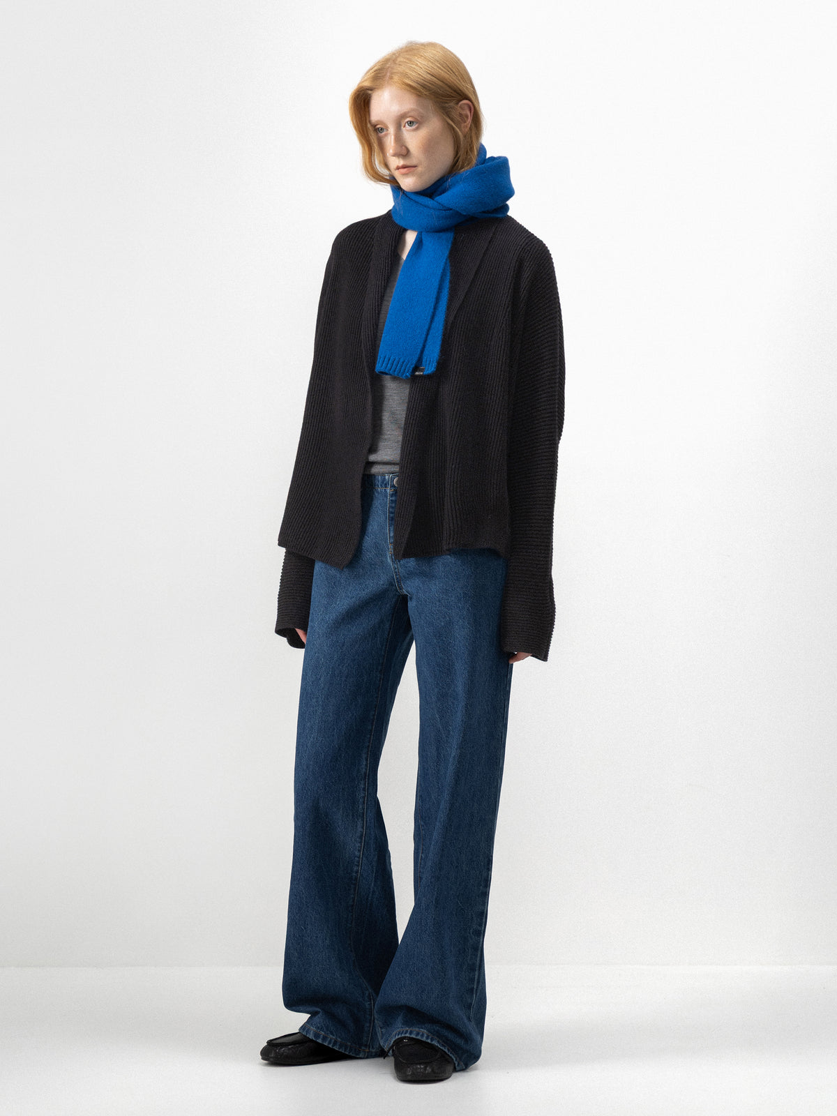 CUBIC Relaxed Ribbed Open-Front Cardigan-5