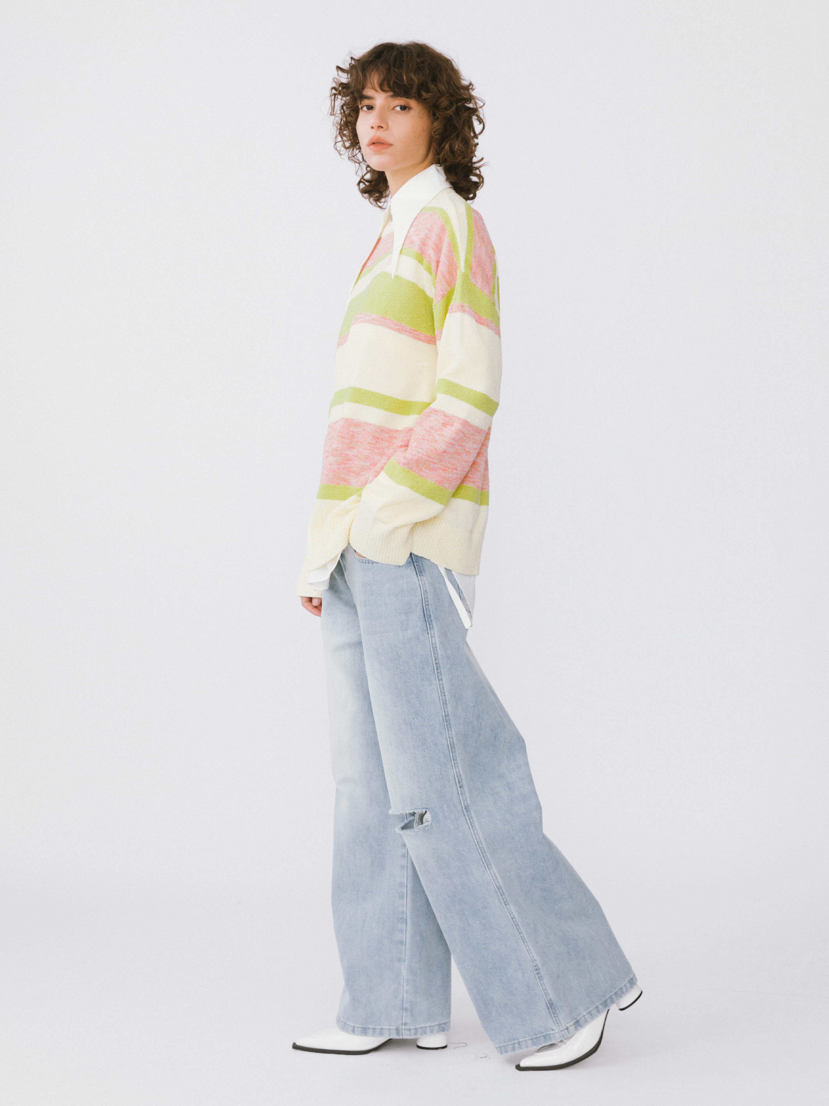 Striped Knit Sweater-14
