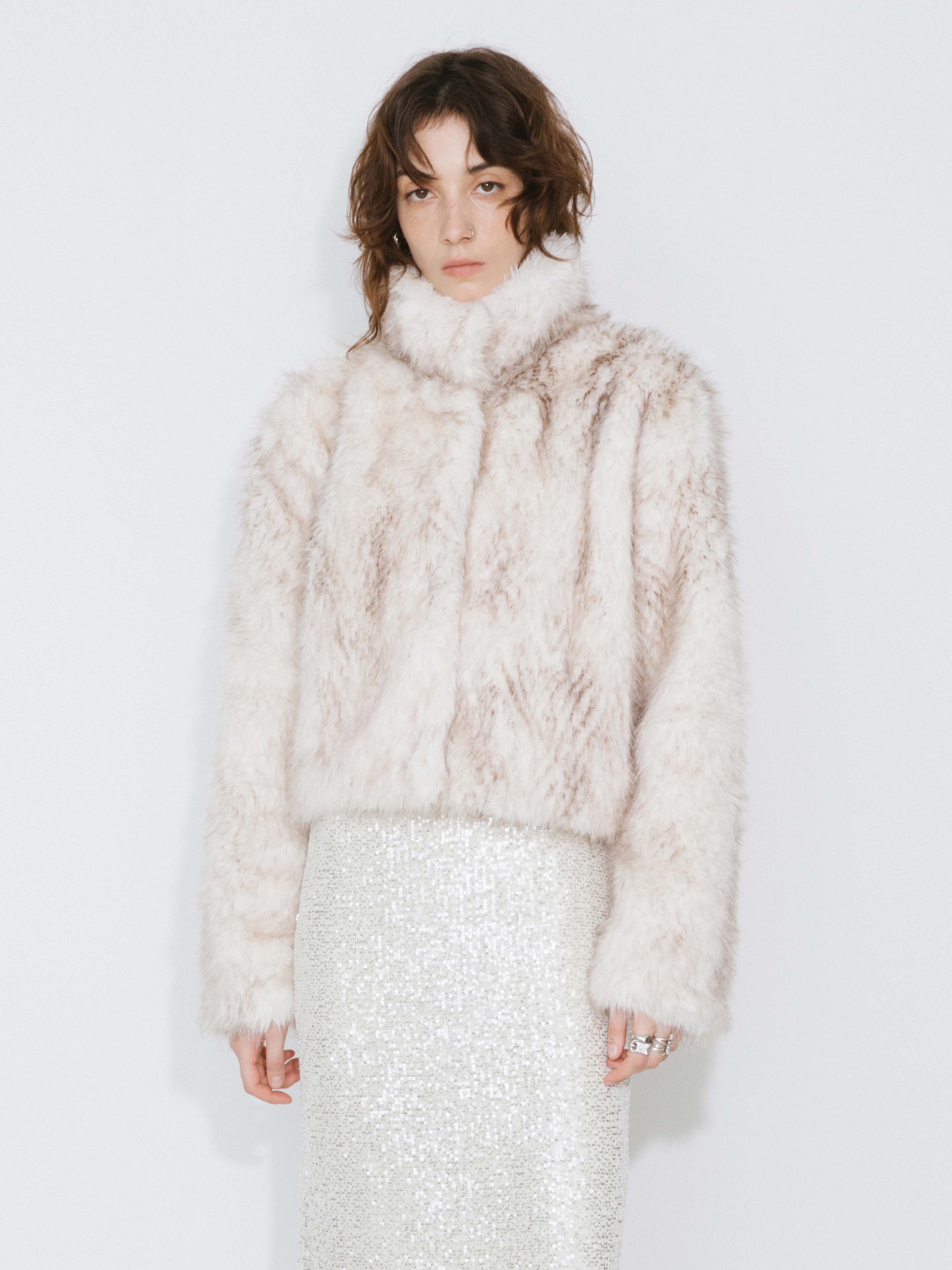 Faux Fur Short Coat-5