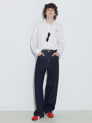 100% Cotton Embroidered Oversized Shirt