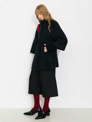 Casual A-Line Wide-Leg Cropped Blazer Pants