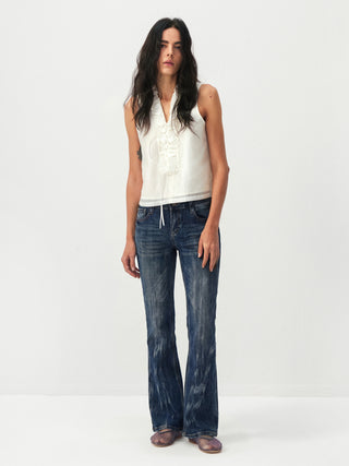 CUBIC  Low-Rise Flare Jeans