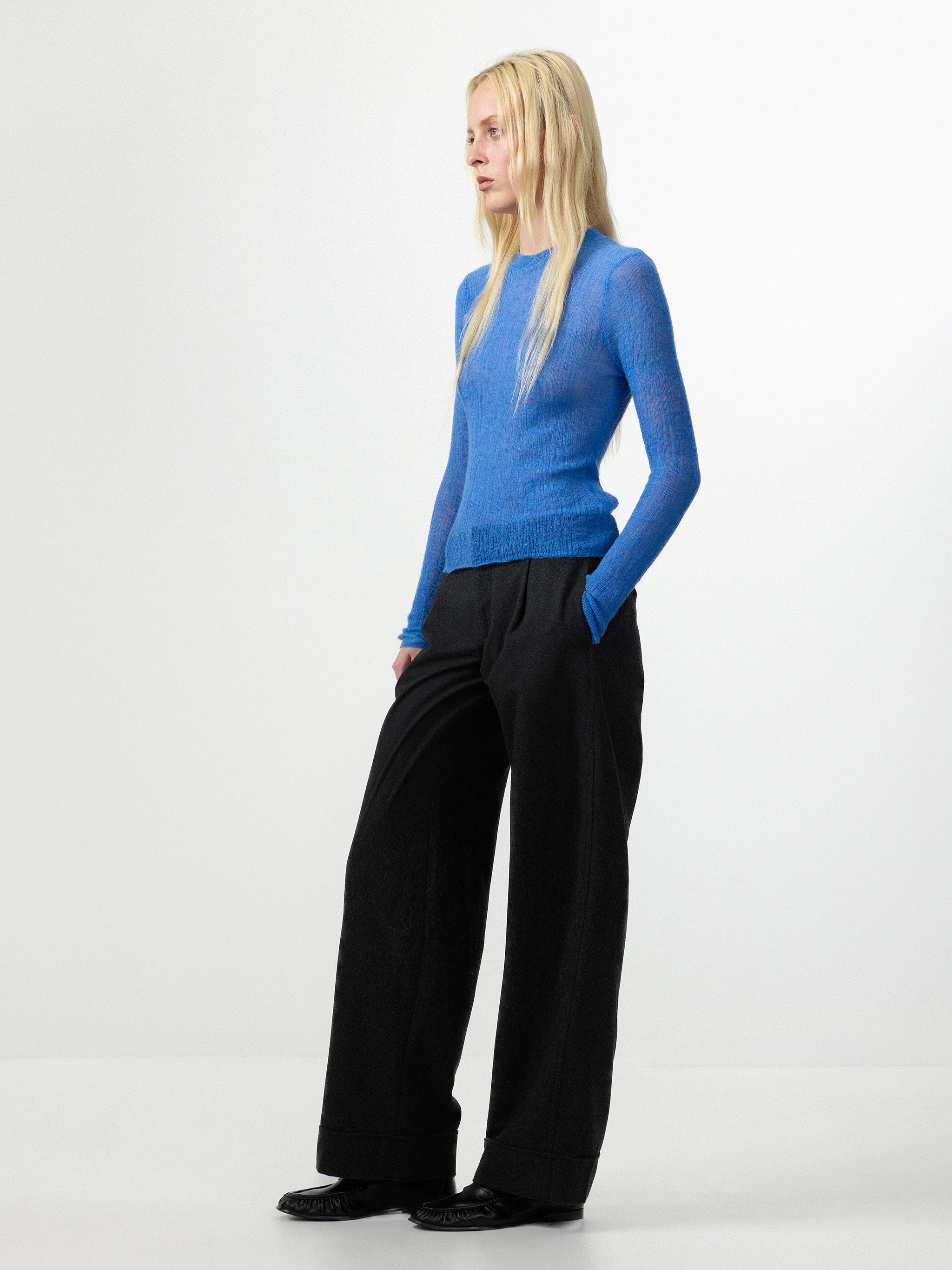 CUBIC Alpaca Blend Crew Neck Sweater-5