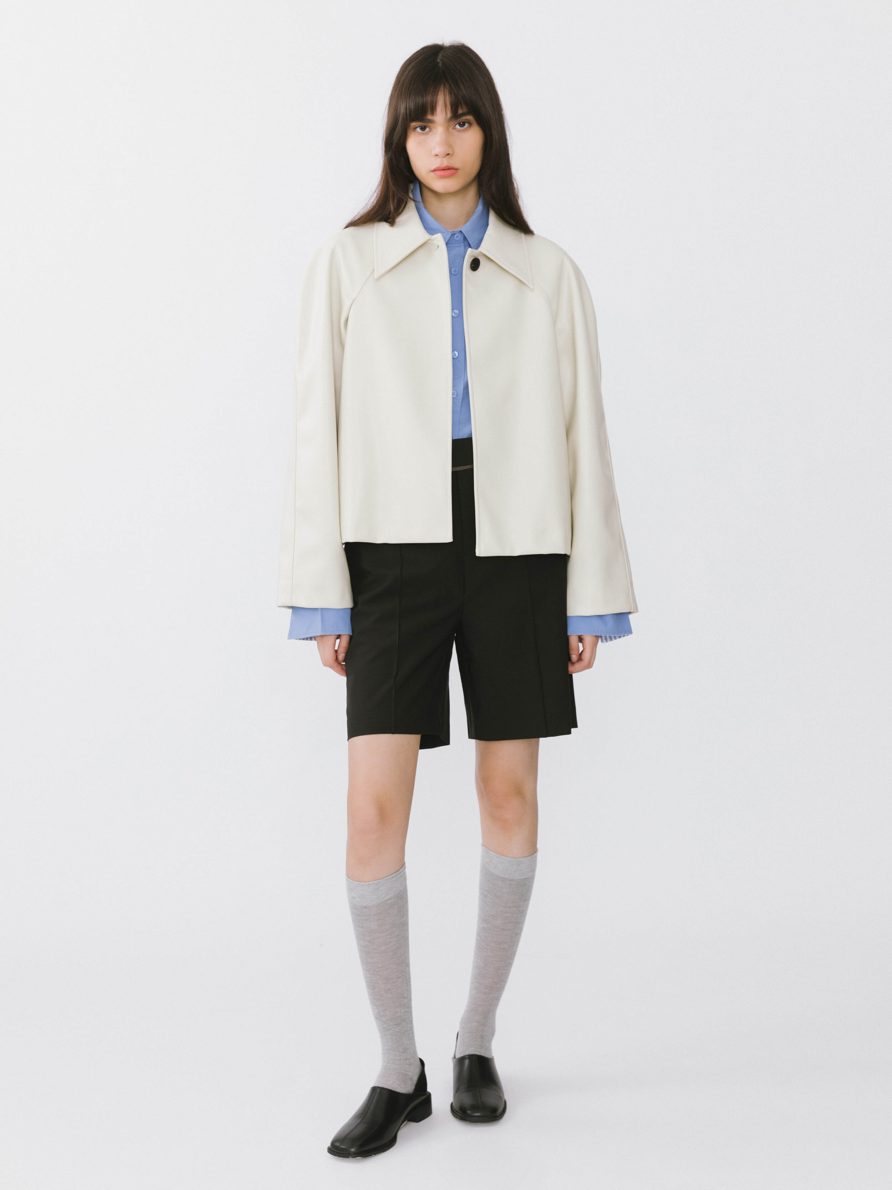 Oversized Faux Leather Jacket-5