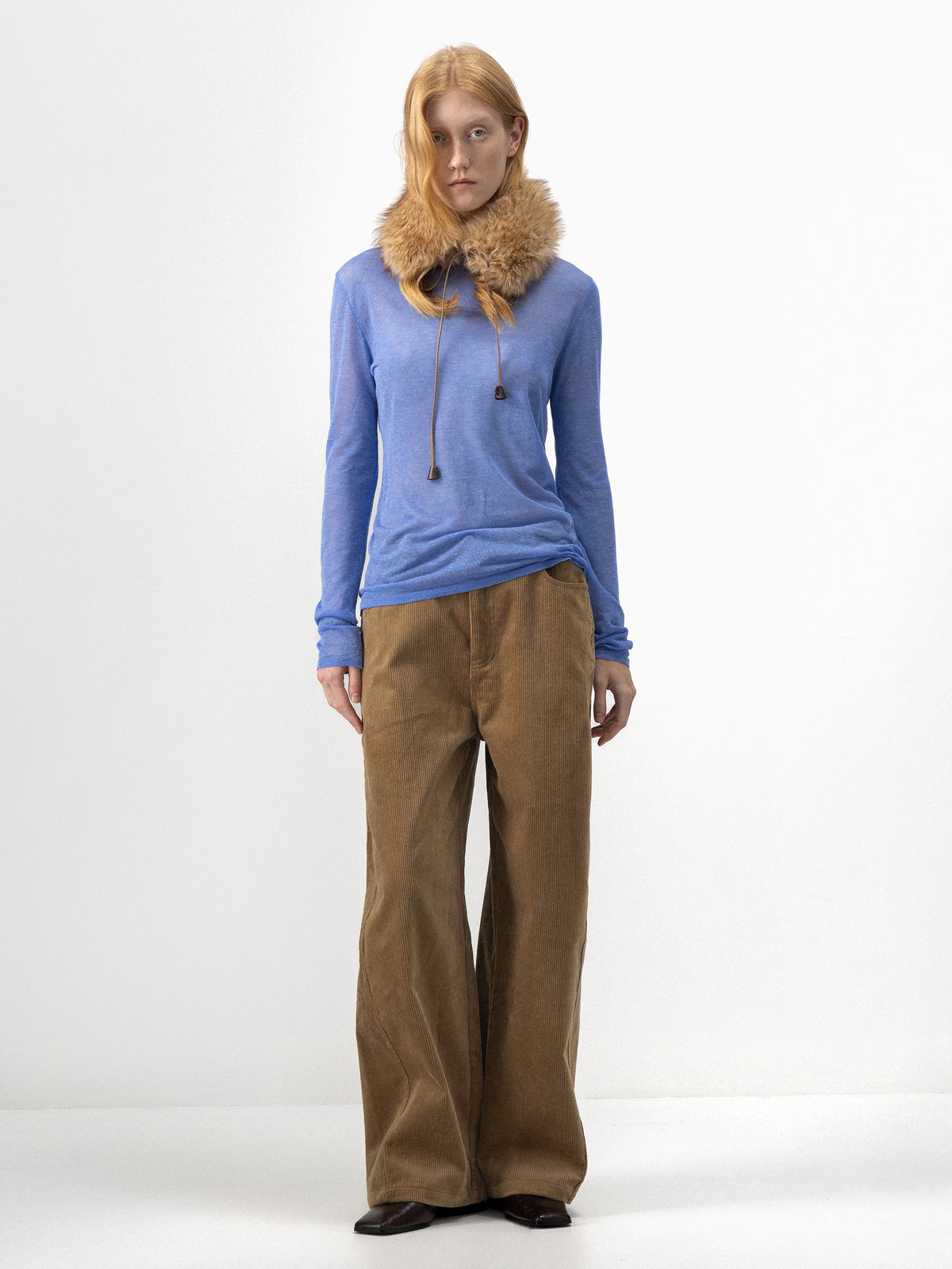CUBIC Sheer Turtleneck Layering Top-5