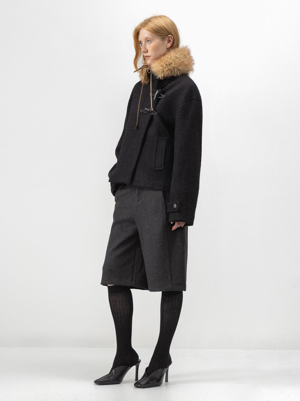 CUBIC Tailored Wool-Blend Bermuda Shorts-5