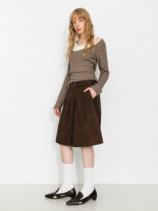 Classic Boat Neck Faux-Layer Top