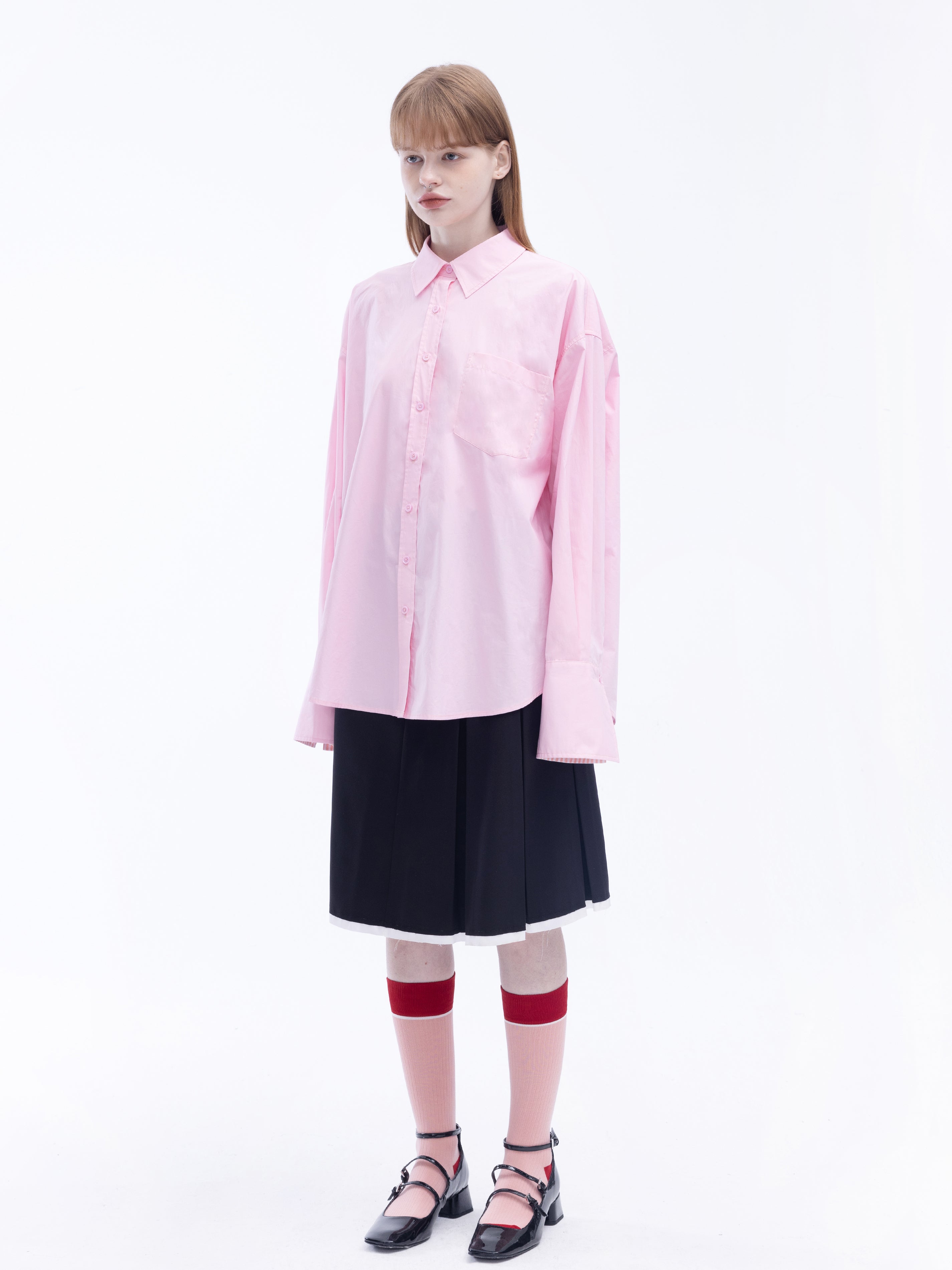 Classic Shirt with Turn-Up Cuffs-12