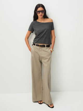 CUBIC Minimalist Wide-Leg Trousers