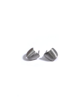 Brushed Matte Half-Hoop Earrings