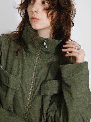 Short High Neck Puffer Jacket