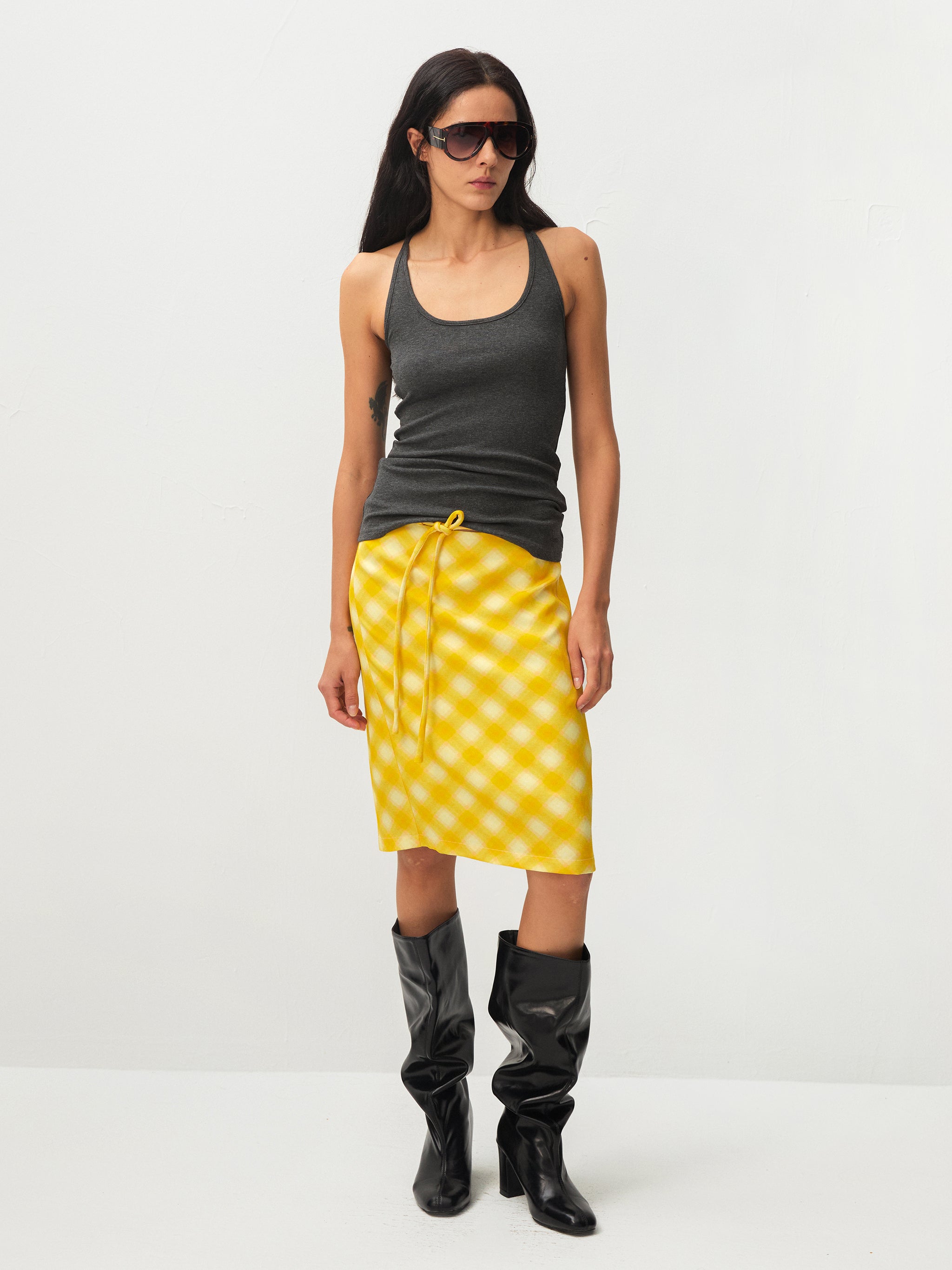 CUBIC Straight H‑line Two‑way Skirt-5