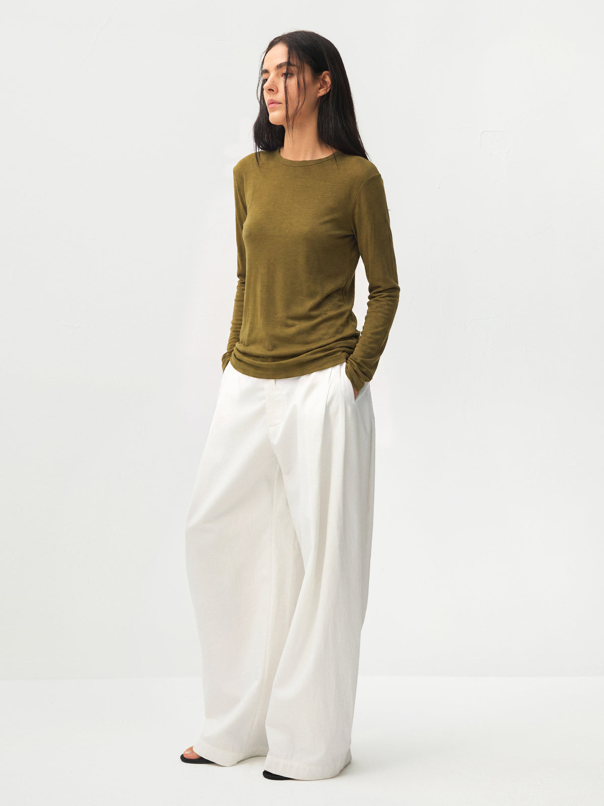 CUBIC Layered Crew Neck Top-5