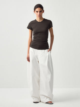 CUBIC Slim Cropped Crew Neck Top