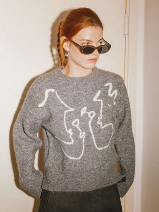 "CUBIC WINE CLUB" Sweater