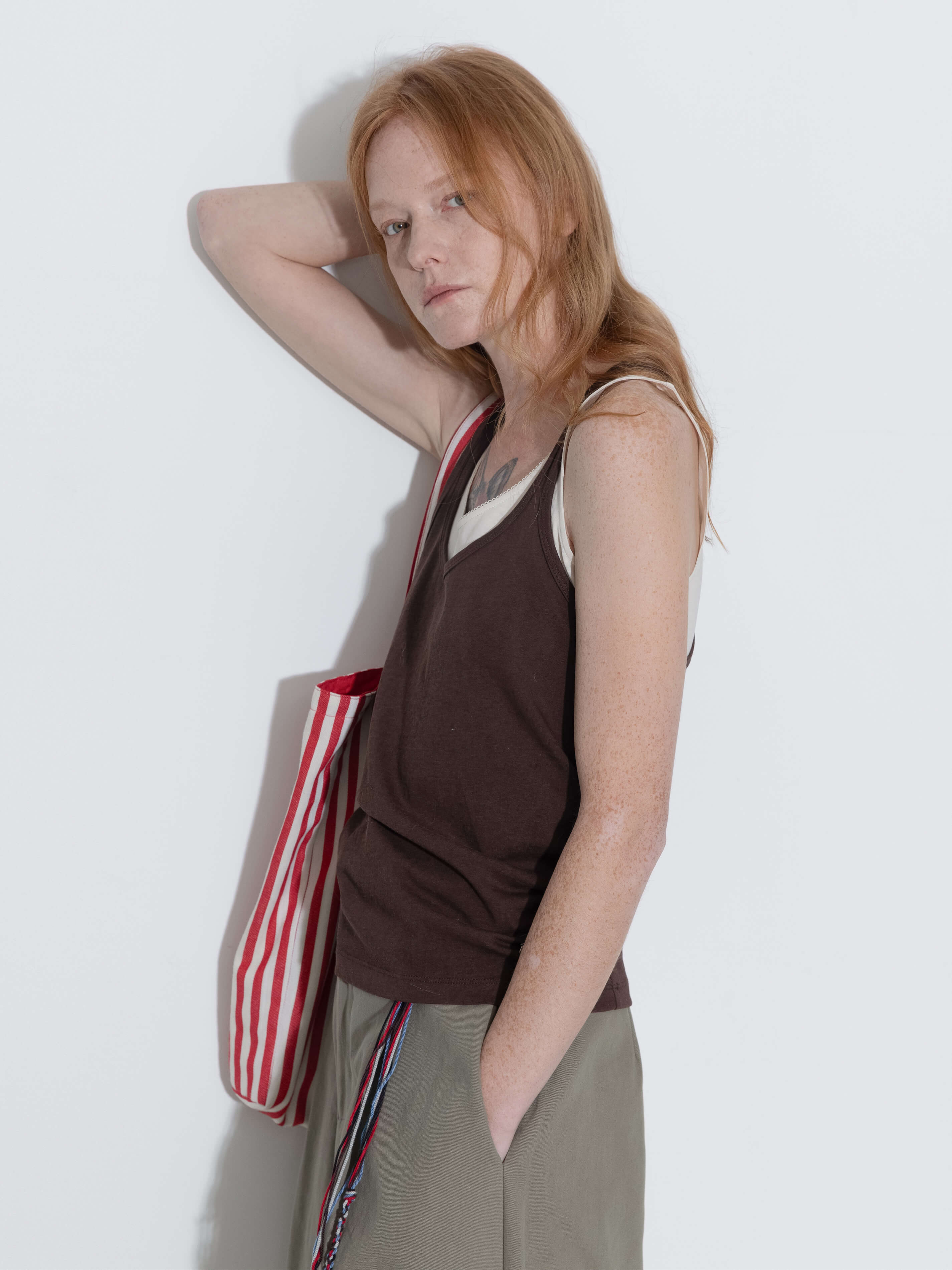 Convertible Two-Piece Color-Block Layered Vest-5