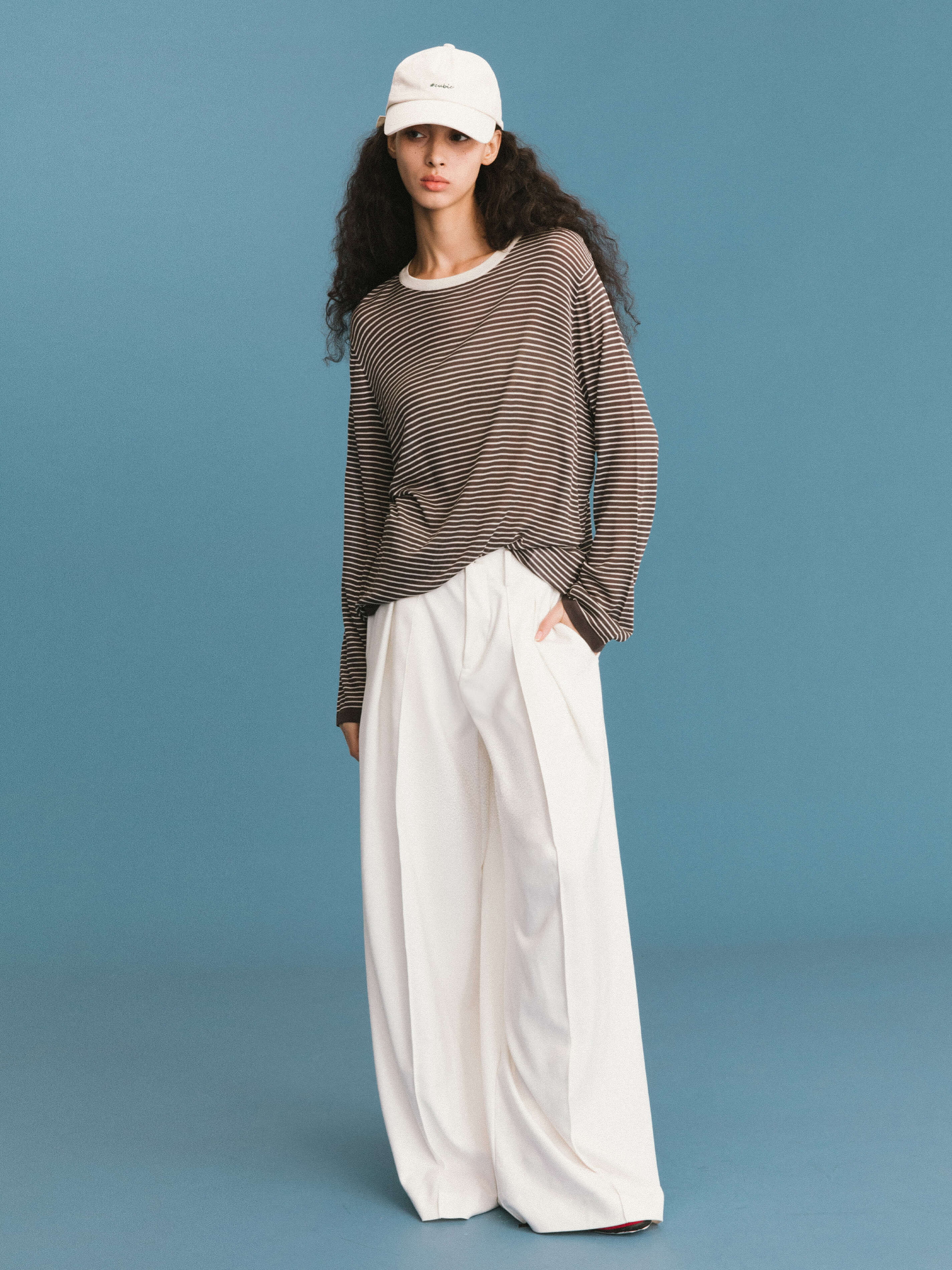 ONE BY CUBIC Thin Stripped Knitwear Jumper-6