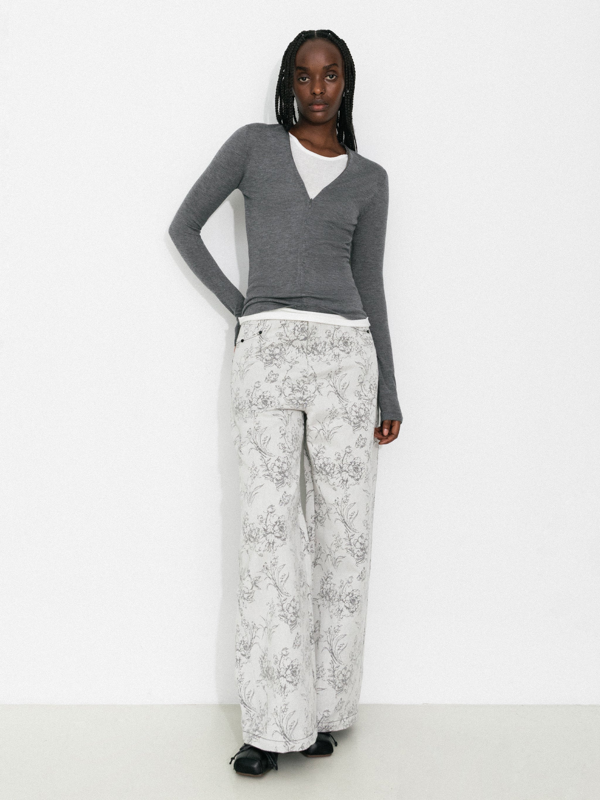 Casual Faux-Layer Knit Top-5