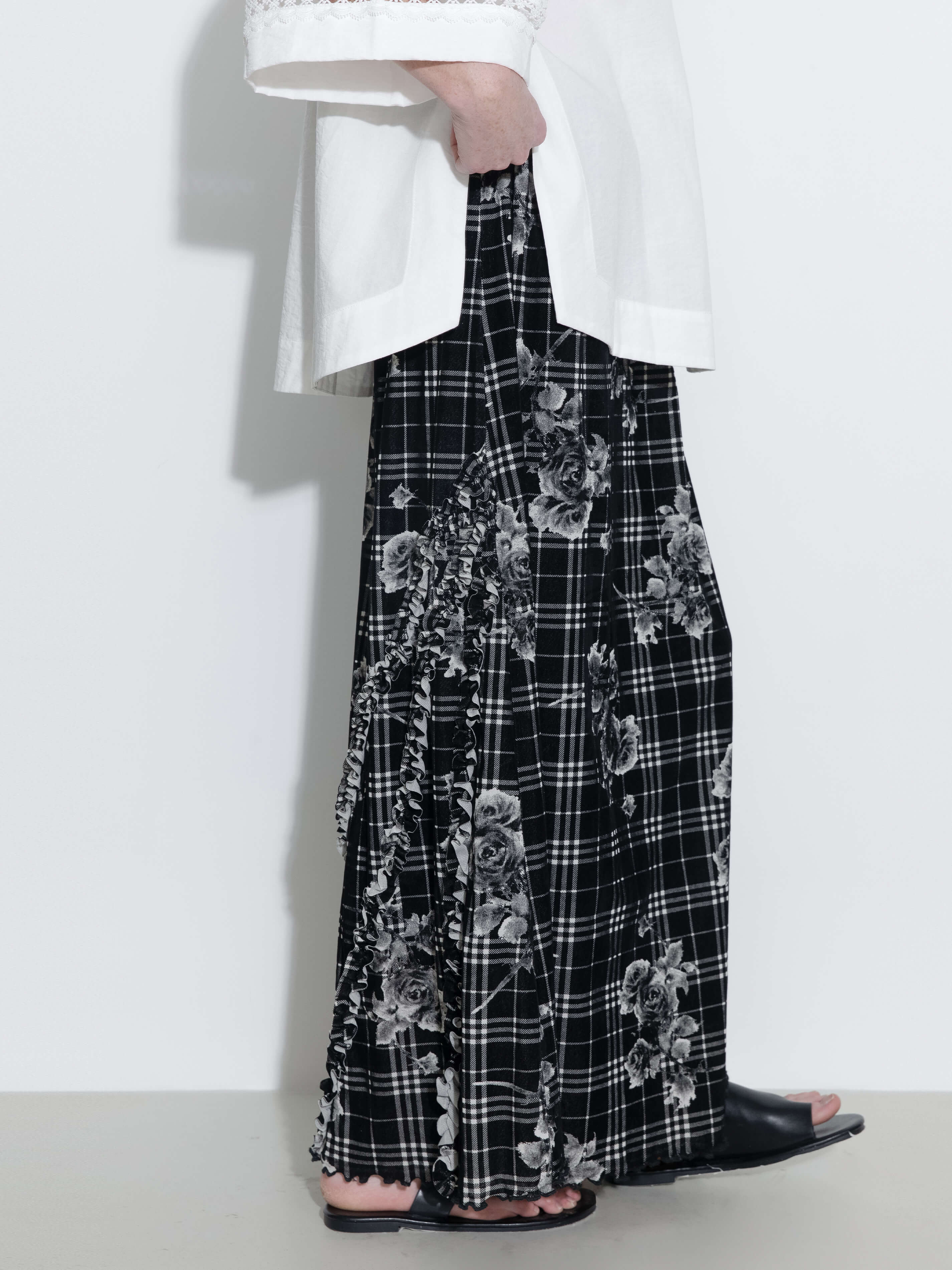 Floral Print A-line Skirt-6