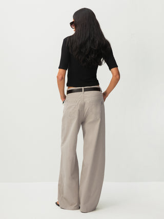 100% Cotton Draped Oversized Wide-Leg Casual Pants