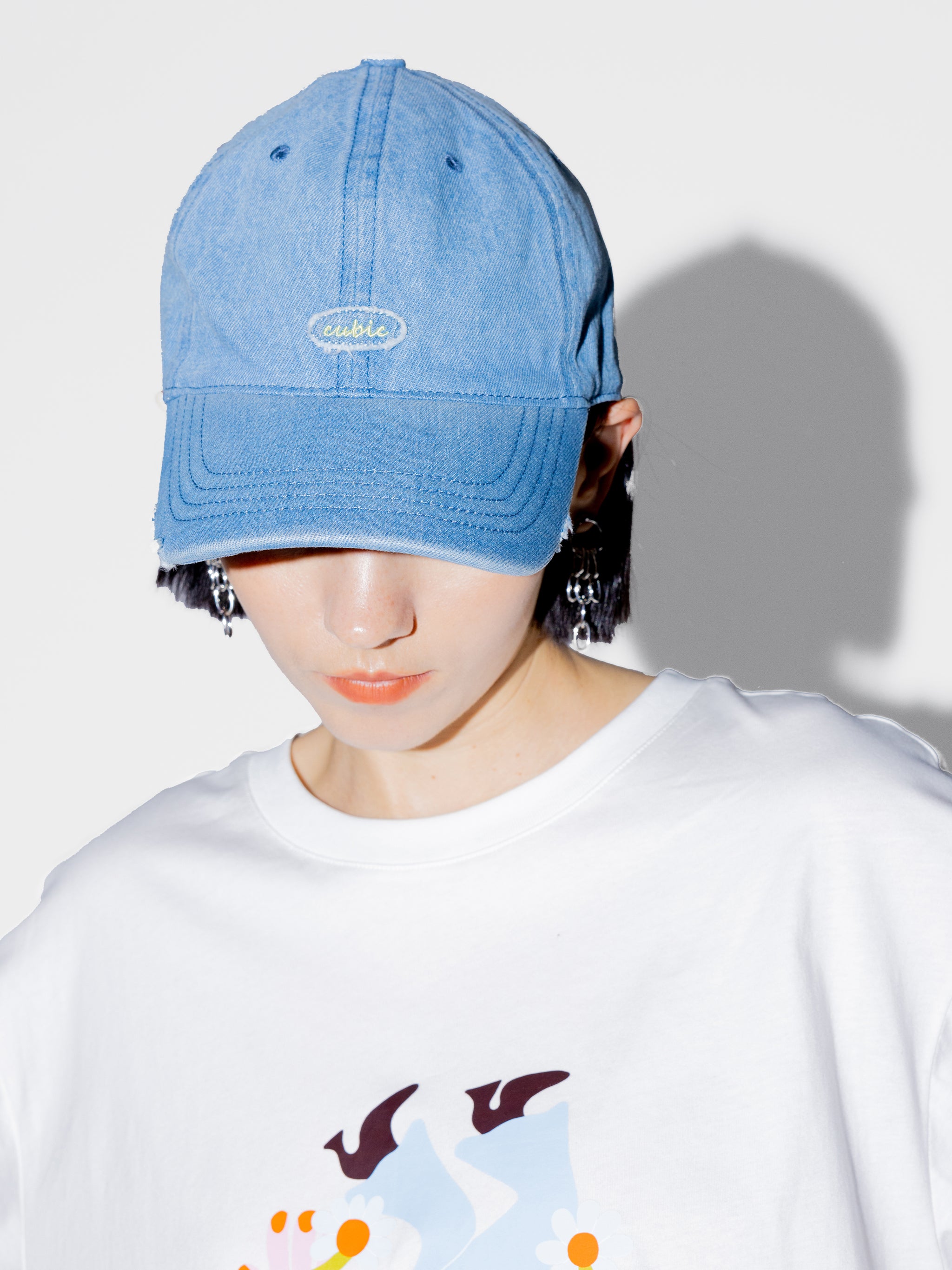 Denim Cubic Cap-7