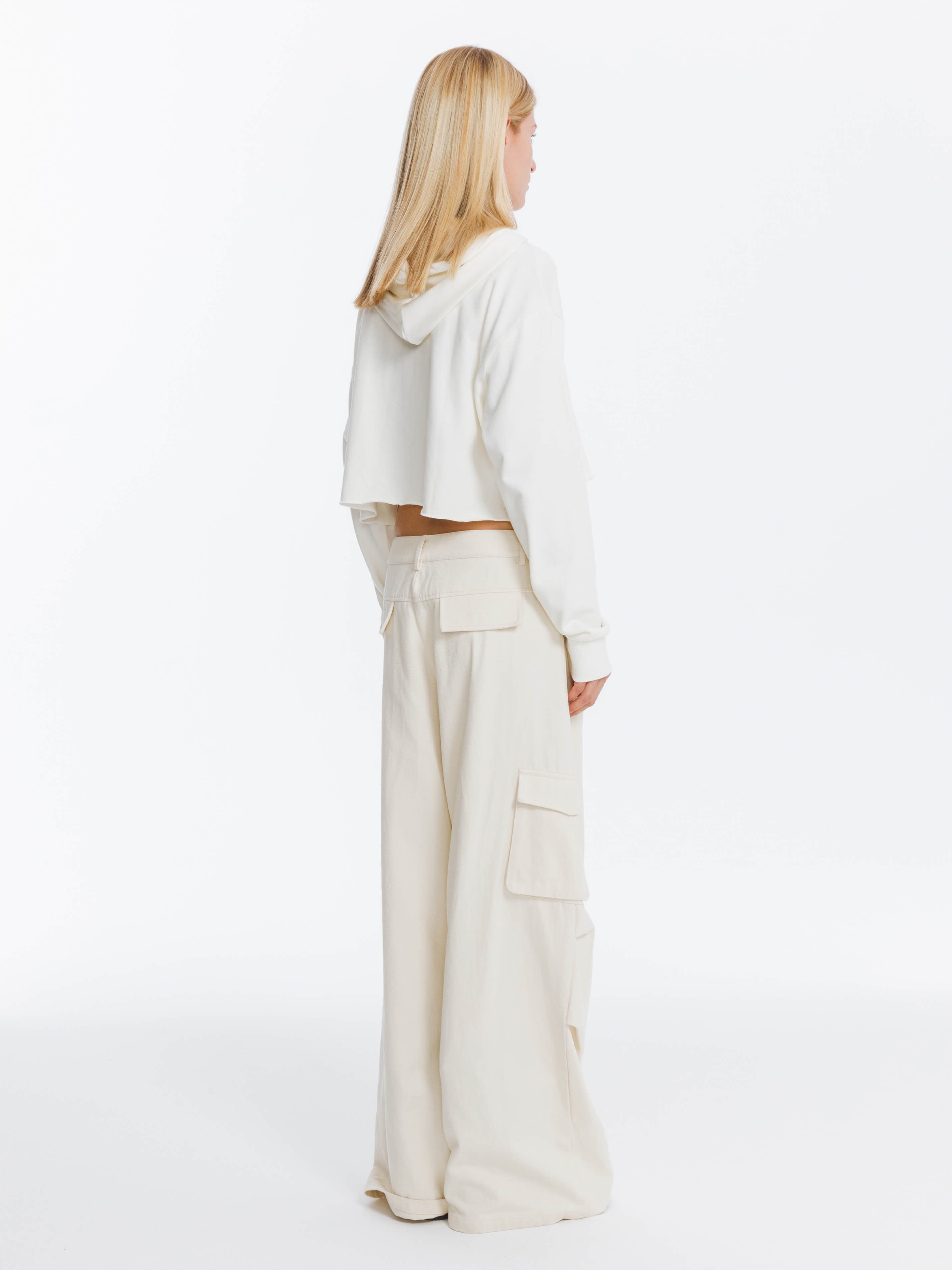 Pure Cotton Twill Cargo Trousers-12
