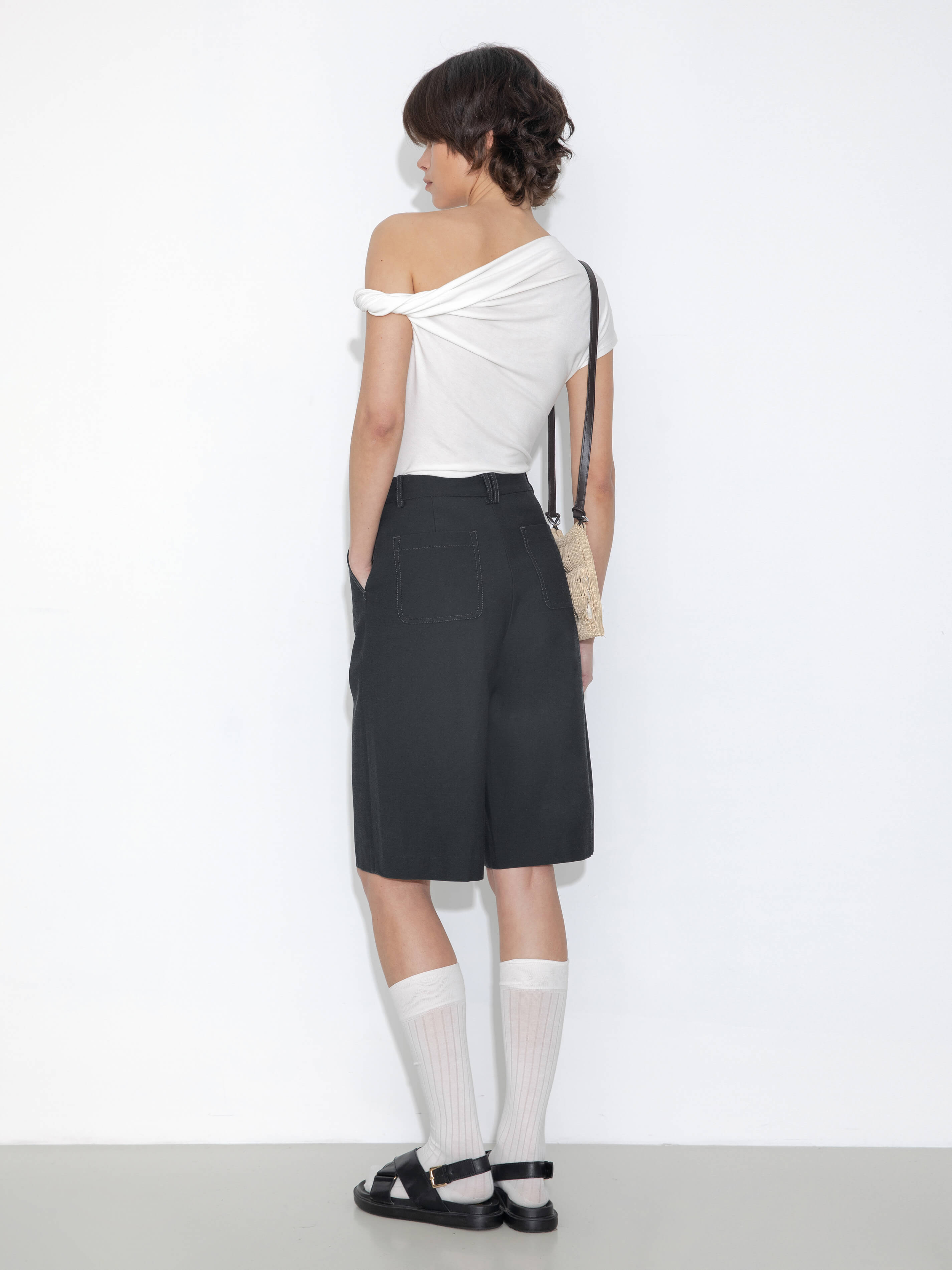 Slim-Fit One-Shoulder T-Shirt-6