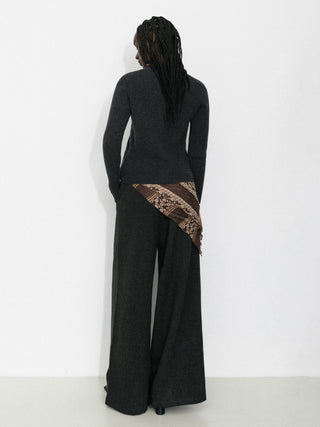 Casual Drawstring Loose Straight Pants