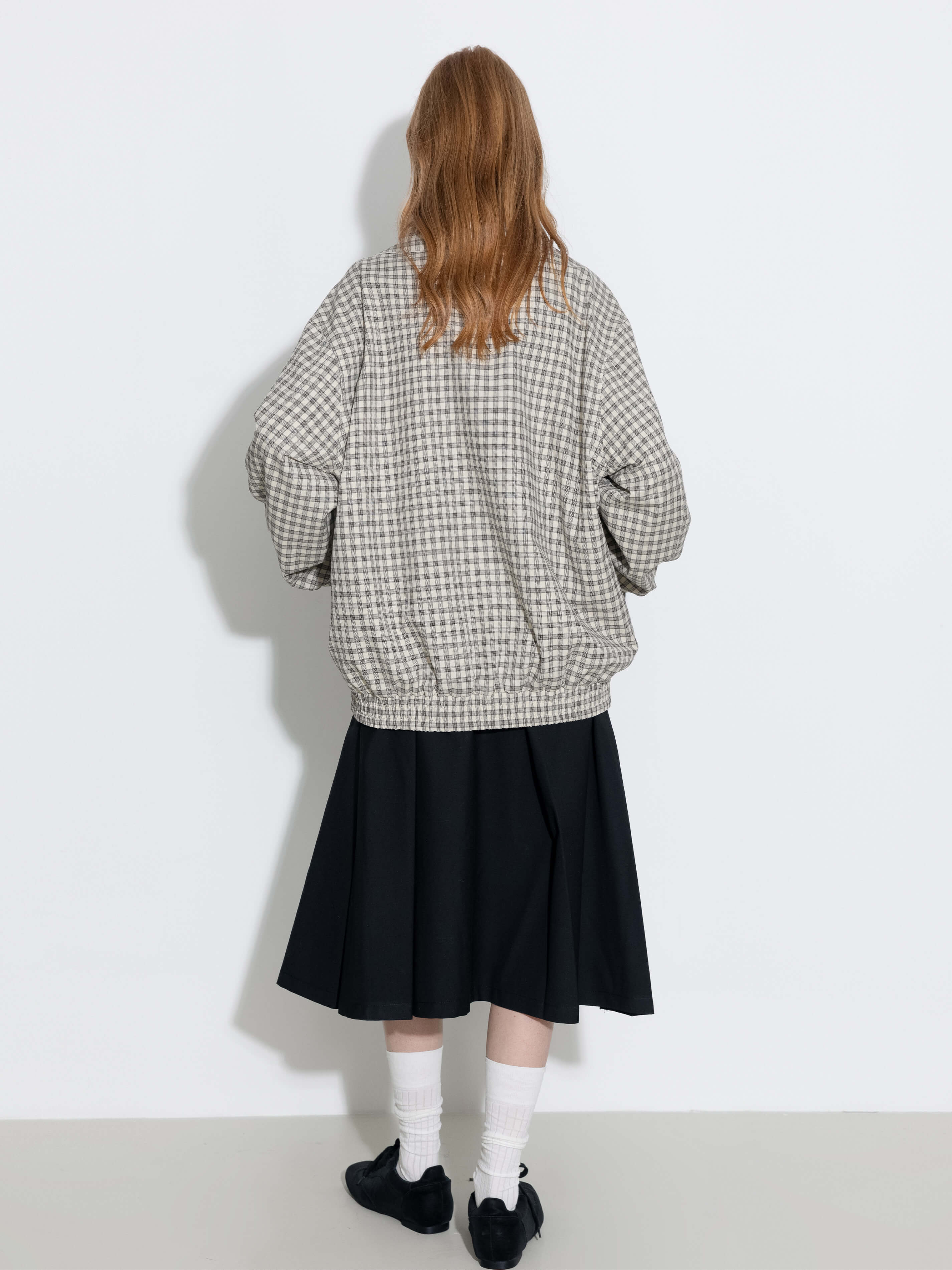 Reversible Jacket with Color-Block Collar-7