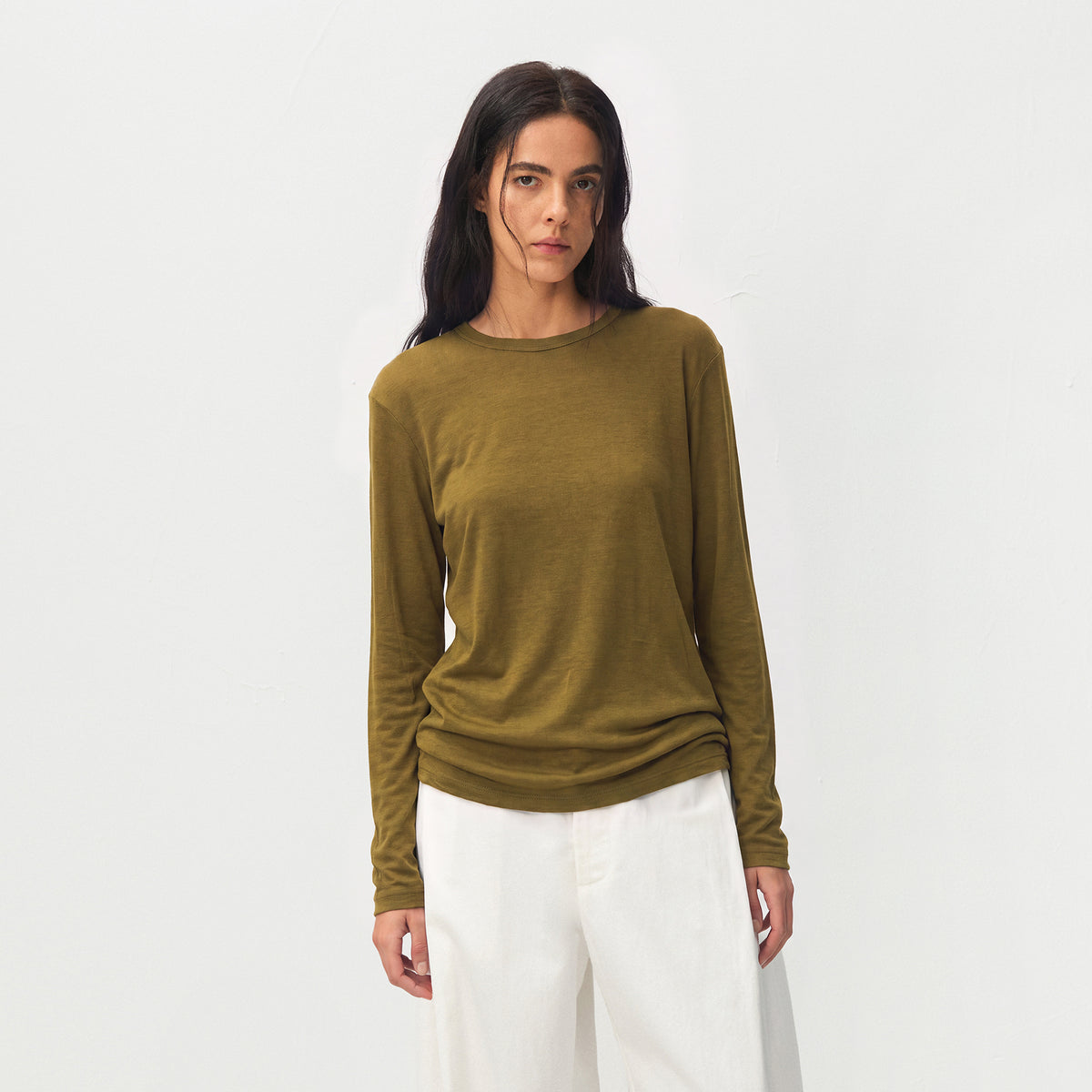 CUBIC Layered Crew Neck Top-6