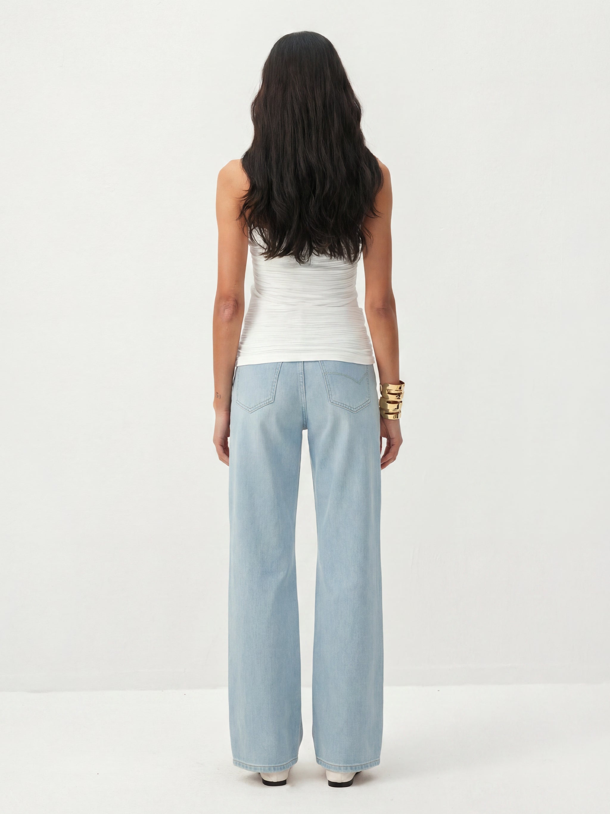 CUBIC High-Rise Straight-Leg Jeans-6