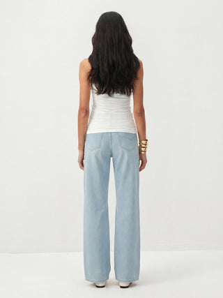 CUBIC High-Rise Straight-Leg Jeans