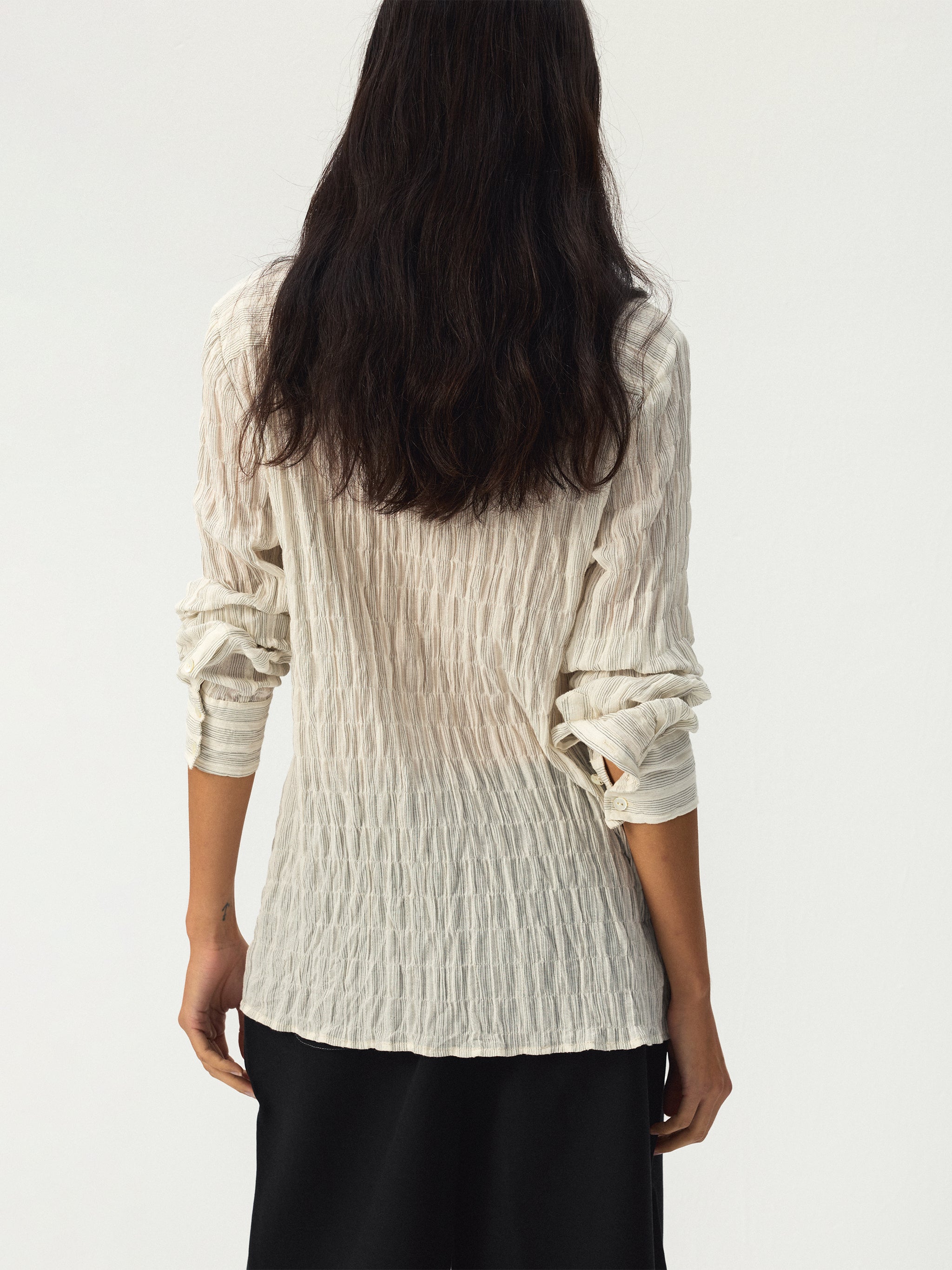 CUBIC Crinkled Cotton Shirt-6