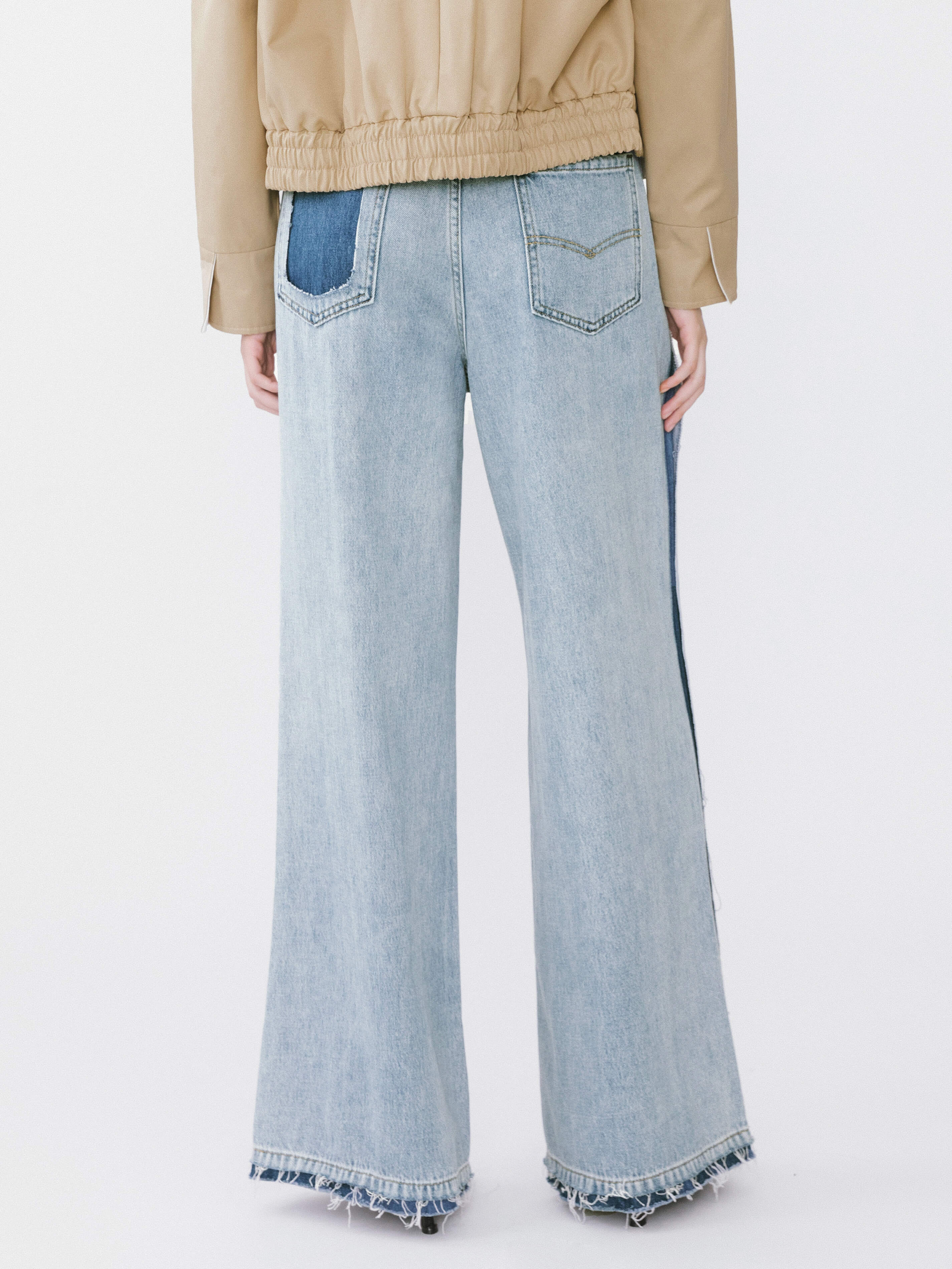 High Waist Barrel Leg Jeans-7
