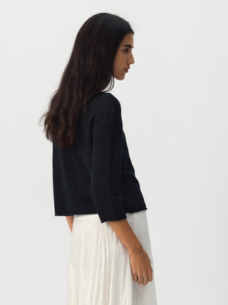 CUBIC Textured Button Knit Cardigan