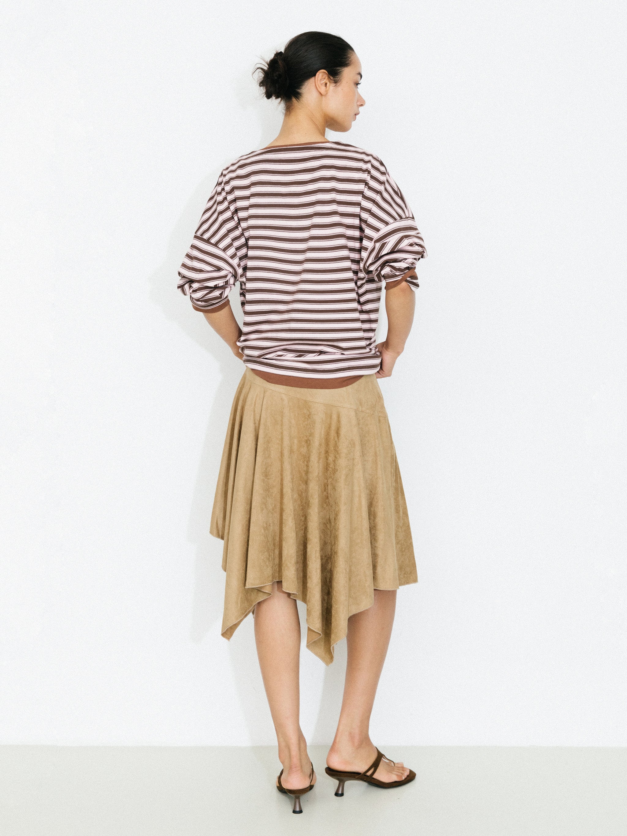 Contrast Stripe Oversized Long-Sleeve Top-6