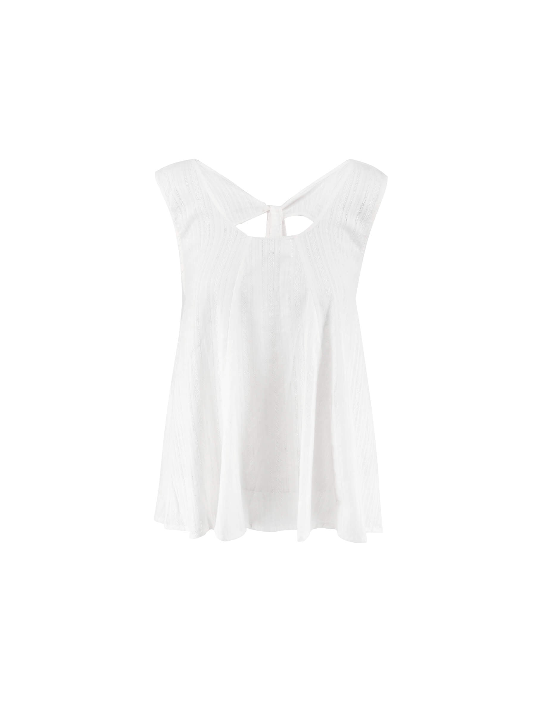 Flared Open Back Sleeveless Top-7