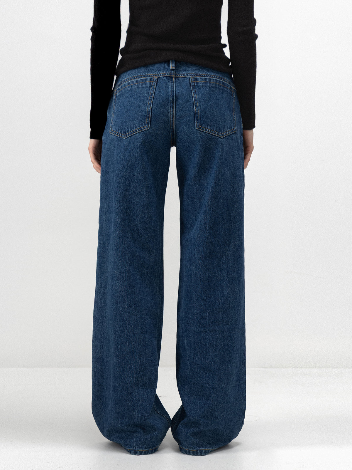 CUBIC Mid-Low Rise Vintage Wash Straight-Leg Jeans-6