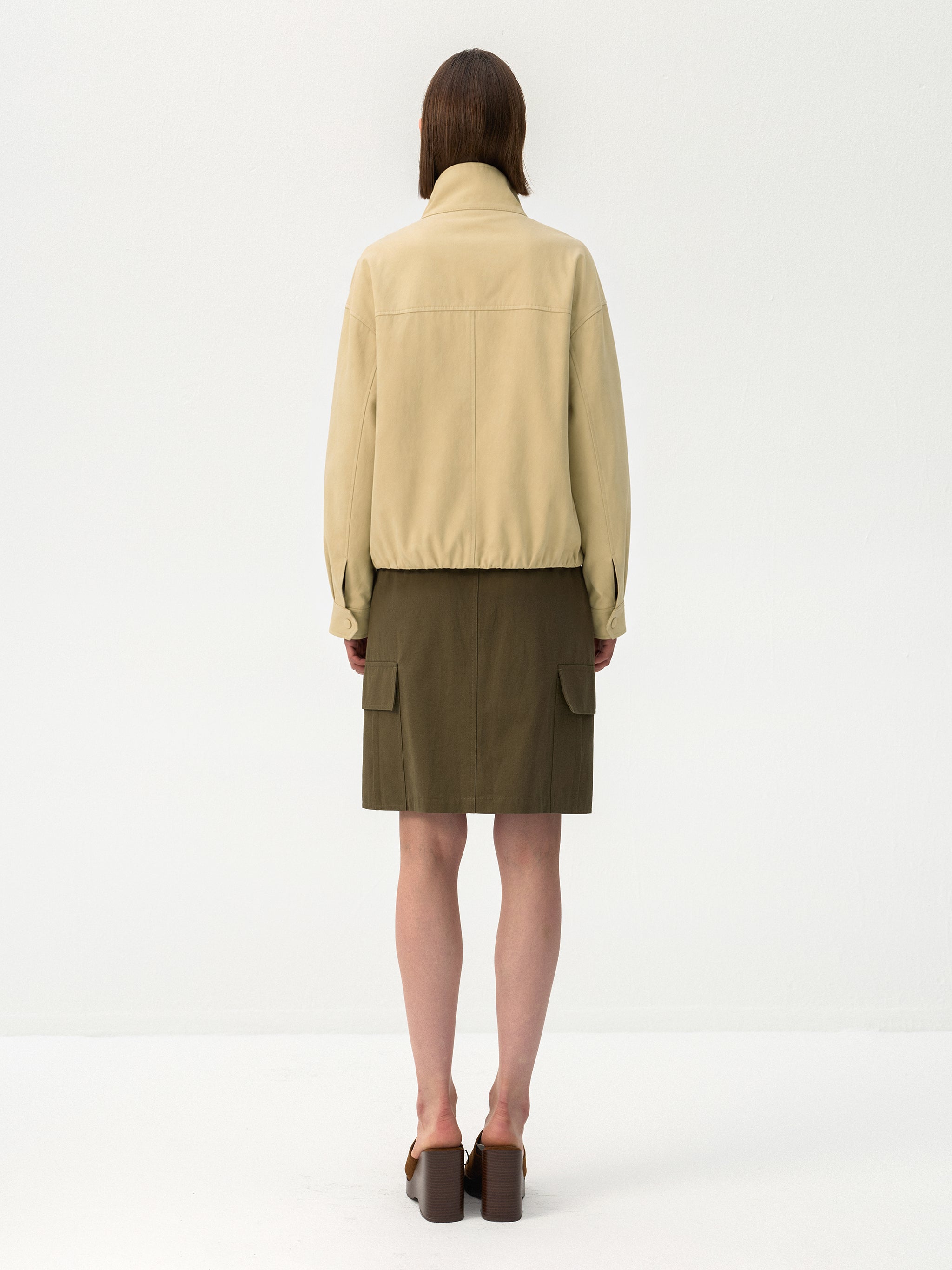 CUBIC Cargo Pleated Skirt-6