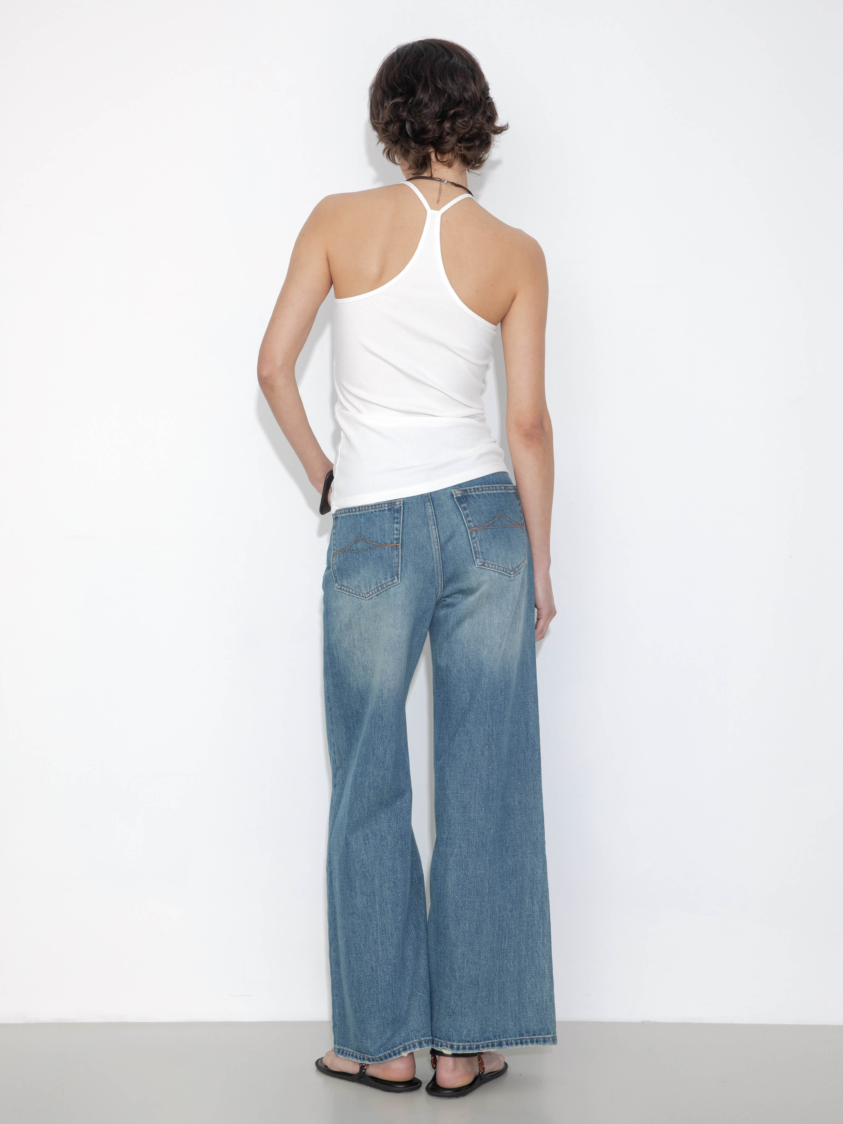 Loose-Fit Flared Vintage Jeans-6