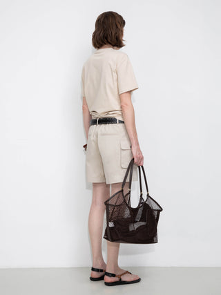 100% Cotton Casual Utility Straight-Leg Shorts