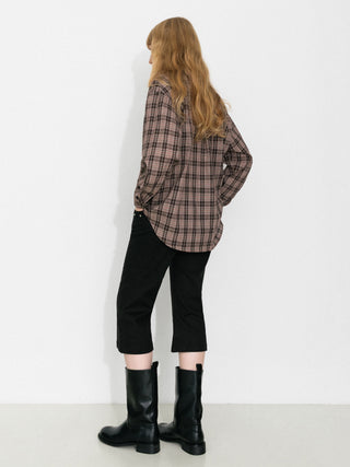 Casual Loose-Fit Plaid Shirt