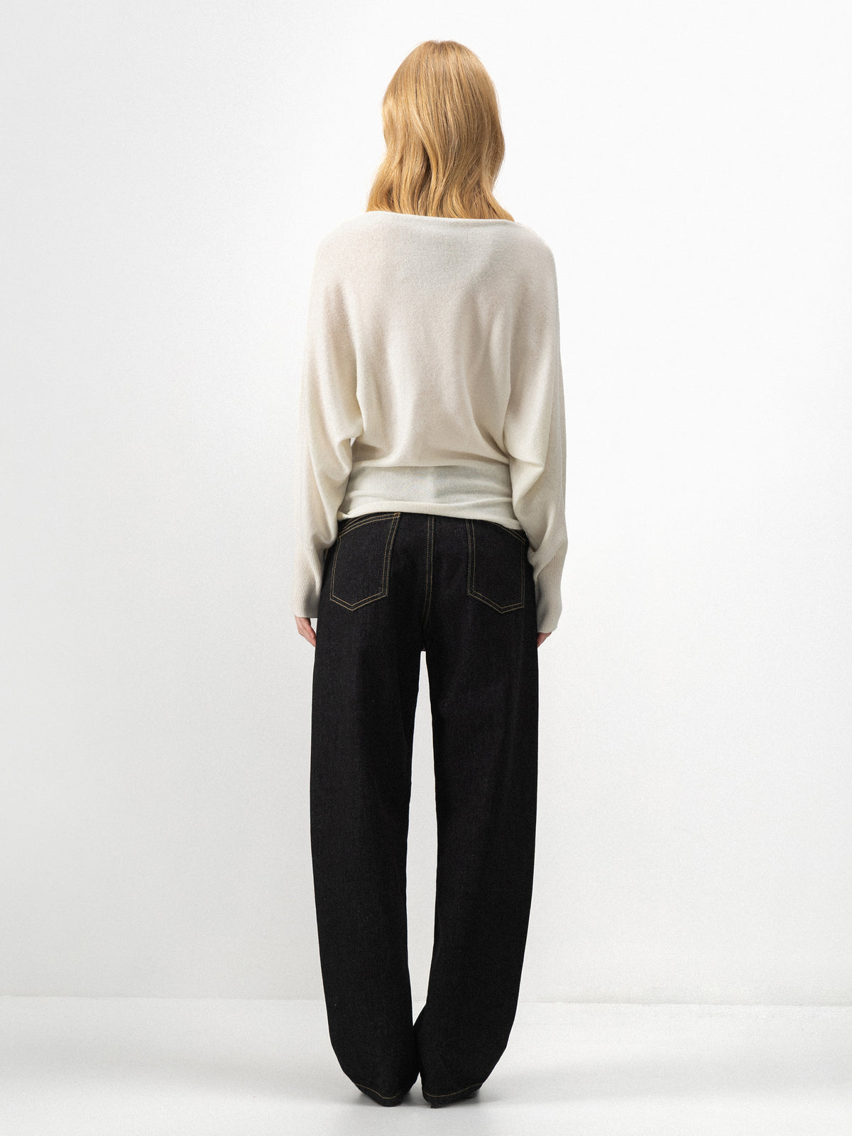 CUBIC Mid-Rise Tapered Raw Denim Jeans-6
