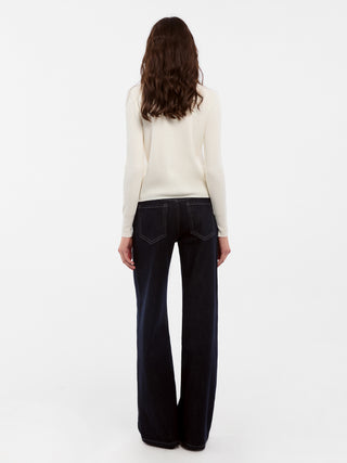 CUBIC Lace-trimmed Linen Knit Cardigan