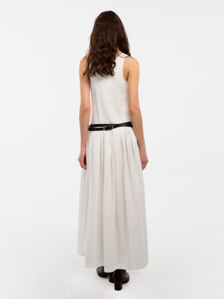 CUBIC Lyocell Solid Color Long Dress