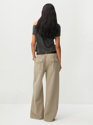 CUBIC Minimalist Wide-Leg Trousers