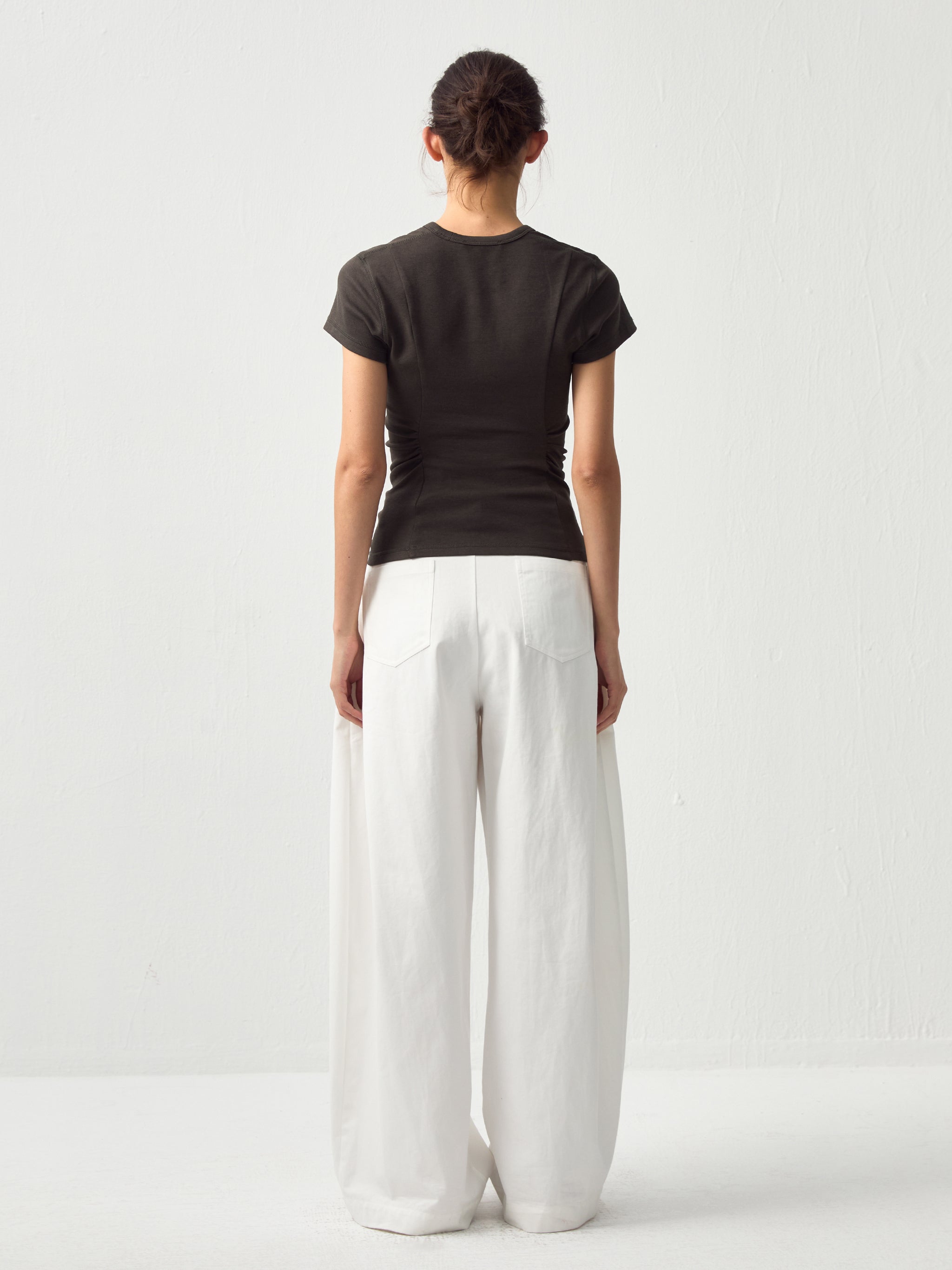 CUBIC Slim Cropped Crew Neck Top-6