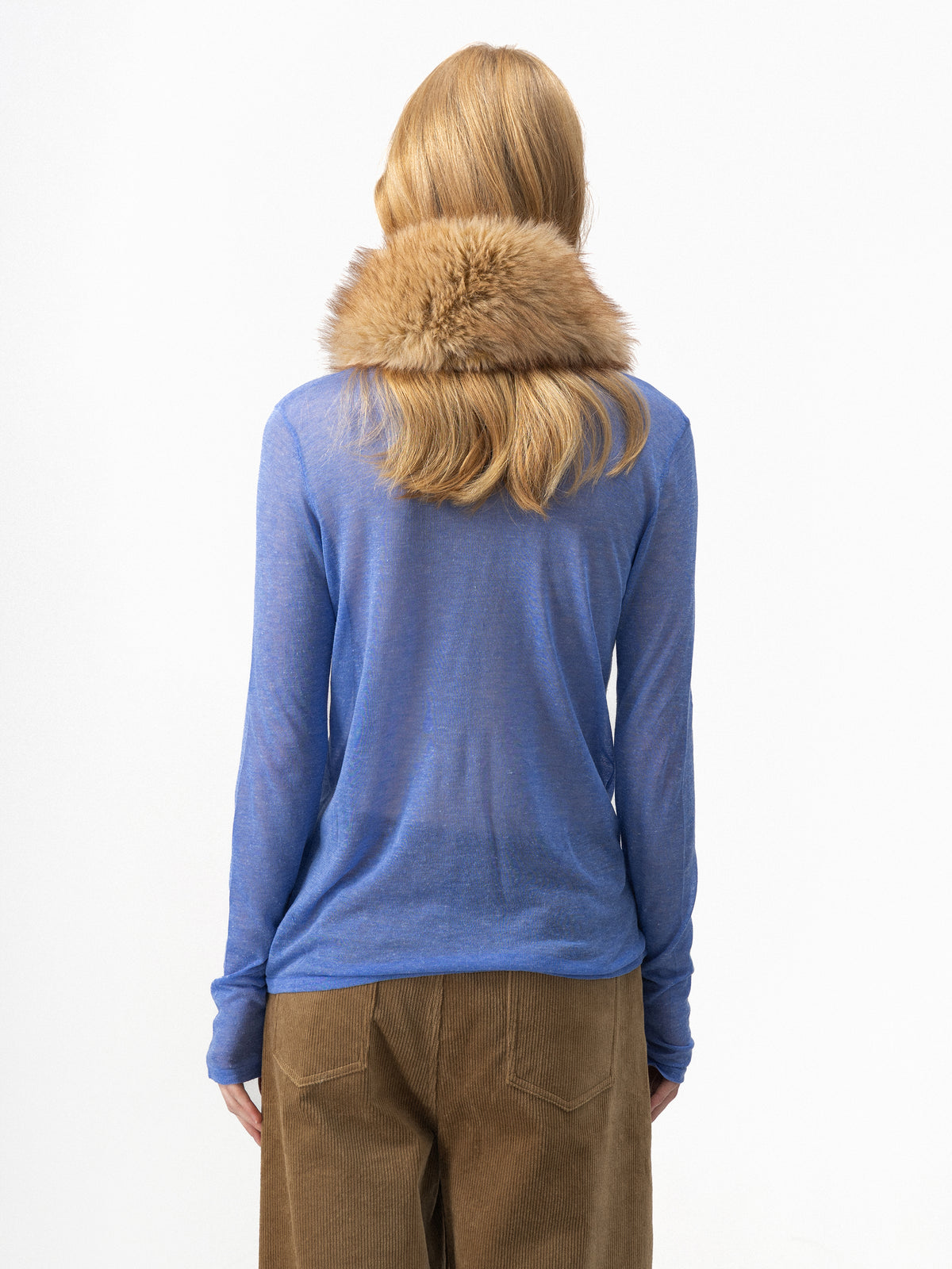 CUBIC Sheer Turtleneck Layering Top-6